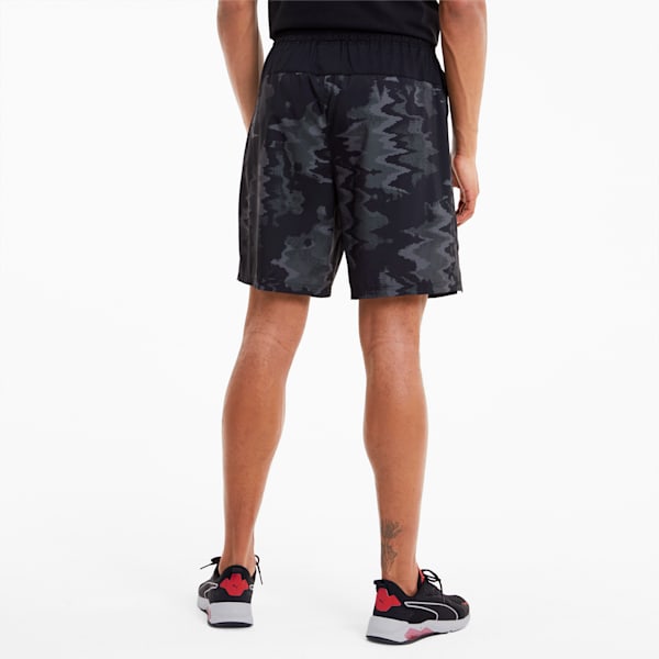 Printed Woven 8" Men's Training Shorts, Puma Black-Q4 AOP, extralarge-IND